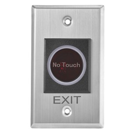Infrared Sensor Exit Button IR Door Release Touch-Free Switch No Touch Exit Button with LED Light Indicator for Door Access Control (4.53'' x 2.76'')