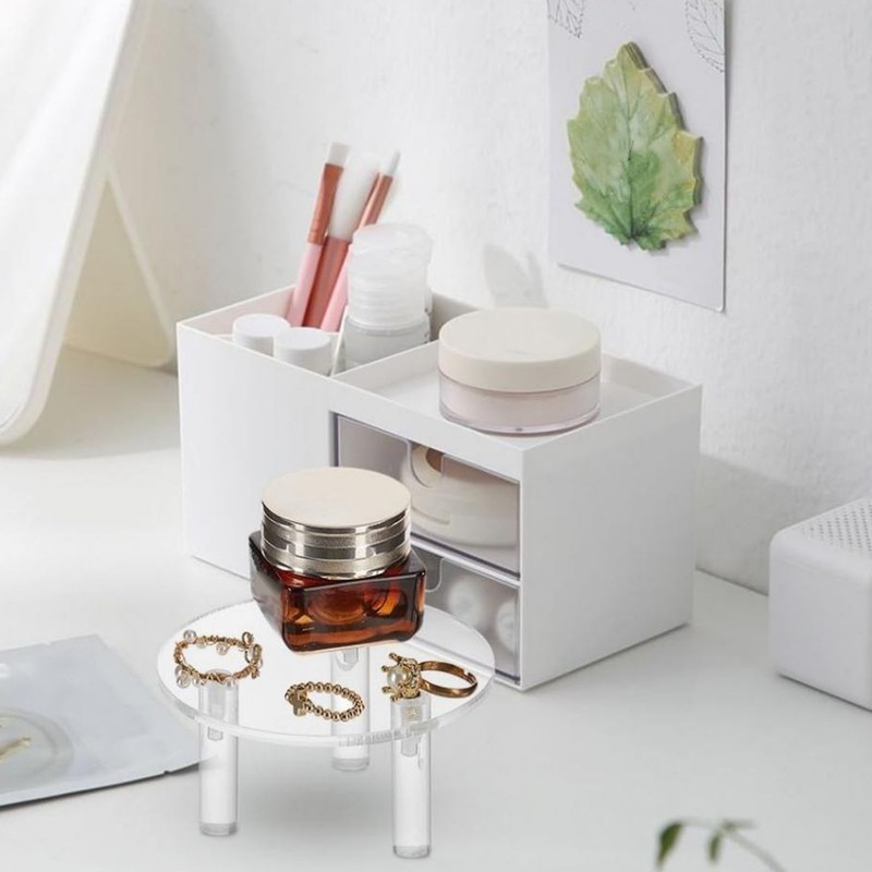 3 PCS Round Acrylic Display Stand Set Easy To Install