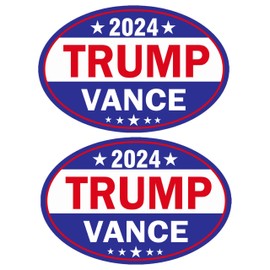 2 Pcs Trump Vance 2024 Take America Back Bumper Sticker Decal for Car,Automotive Reflective 2024 Vote Trump Vance Decals Trucks Window Laptop Waterproof Vinyl Decal Sticker 6X4 in(Blue)