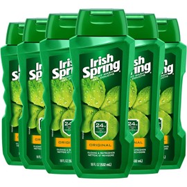 Irish Spring Body Wash, Original, 18 Fluid Ounce (Pack of 6)