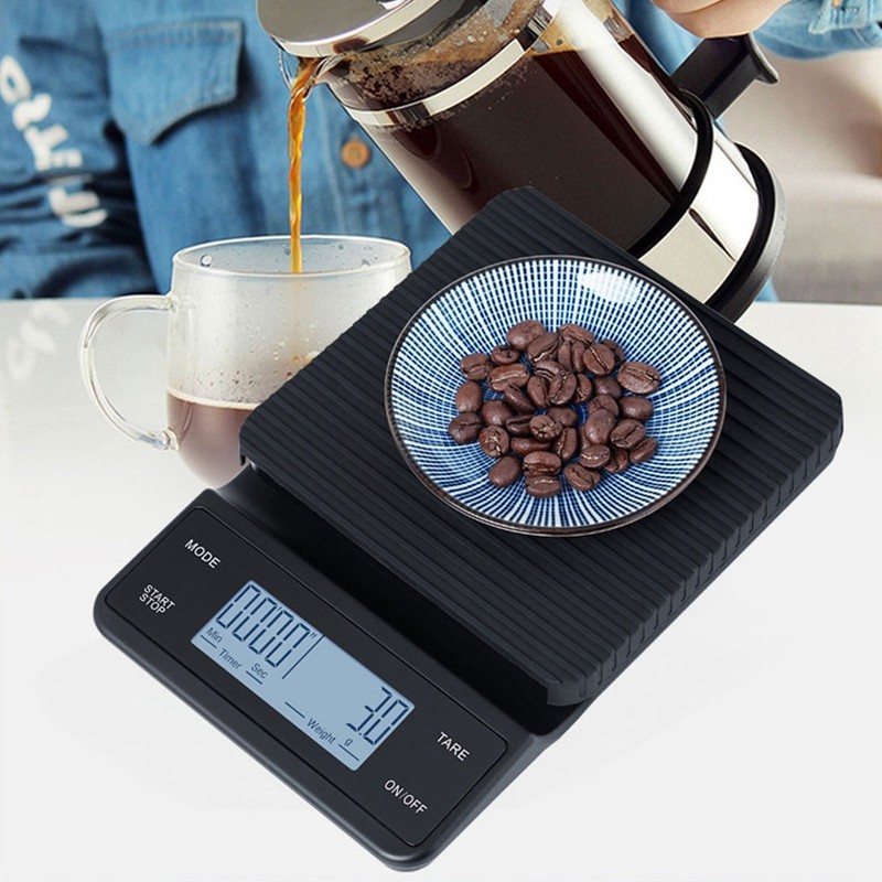 3kg/0.1g Electronic LCD Digital Kitchen Food Scale Drip Coffee Weighing