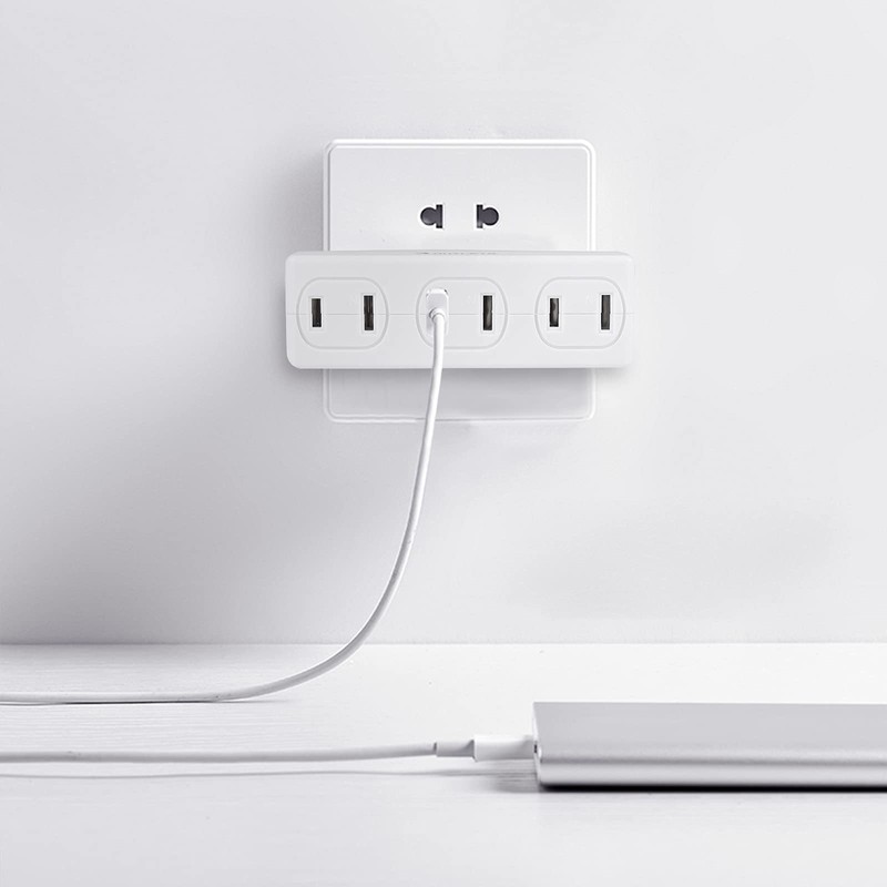 180 Degree Swivel Wall Adapter, 2-Prong Electrical Outlet Splitter, Multiple