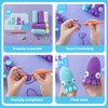 Crochet Kit for Beginners – Squid Family Plush Set with
