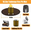 TOHONFOO 18.5in Fire Pit Mat for Solo Stove Mesa Tabletop