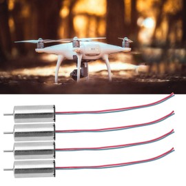 Joyzan Coreless Motor, DIY Drone Motors Model Airplane Brushed Micro Kit 44000RPM 3V Torsion Propeller Mini Electronic Toy Replacement Accessories Parts Quadcopter RC Plane Aircraft Machines 4Pcs