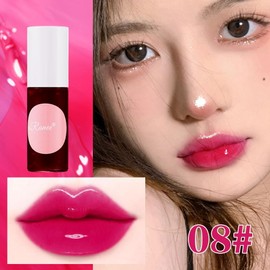 Lip Tint Stain, Tinte de Labios, Mini Tinte Labial Líquida, Larga Duración Maquillaje de Labial para Mejillas y Ojos (8#, Tint)