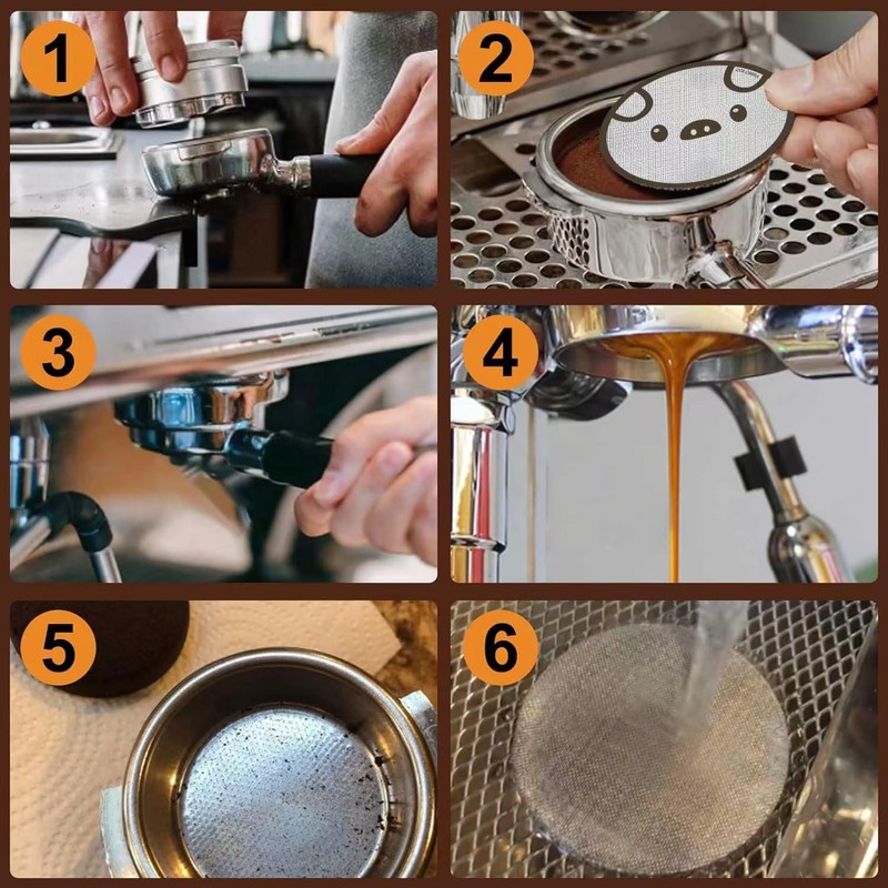ColoMira 51mm Espresso Puck Screen 3-Pack, Lower Shower Screen, Metal