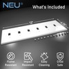 NEU 6 Toggle Mid-Size Switch Cover Wall Plates, 6-Gang 12"