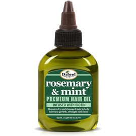Difeel Aceite para el cabello premium de romero y menta con biotina 2.5 oz. - Aceite de romero natural para el crecimiento del cabello y biotina