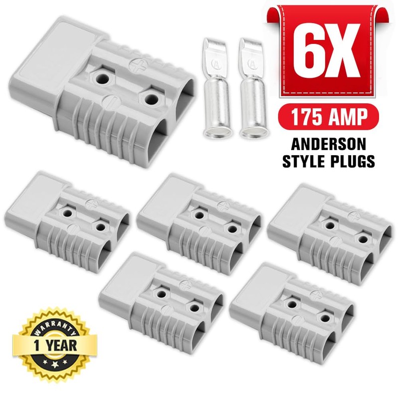 ATEM POWER 6x Premium 175AMP Anderson Style Plug Exterior Connector