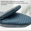Mini Oven Mitts 1 Pair, Silicone Short Oven Mitts Heat