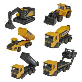 Majorette Volvo Construction Site Vehicles Set of 3 Metal Toy Cars for Children Aged 3+