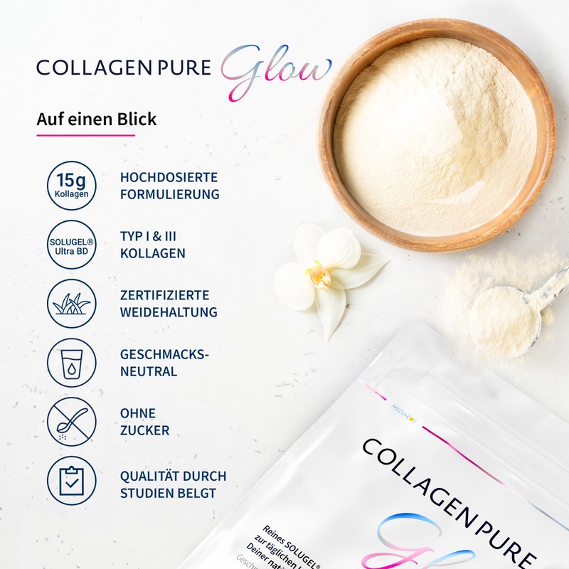 Collagen Pure Glow (2 x 500 g) - 100% Pure
