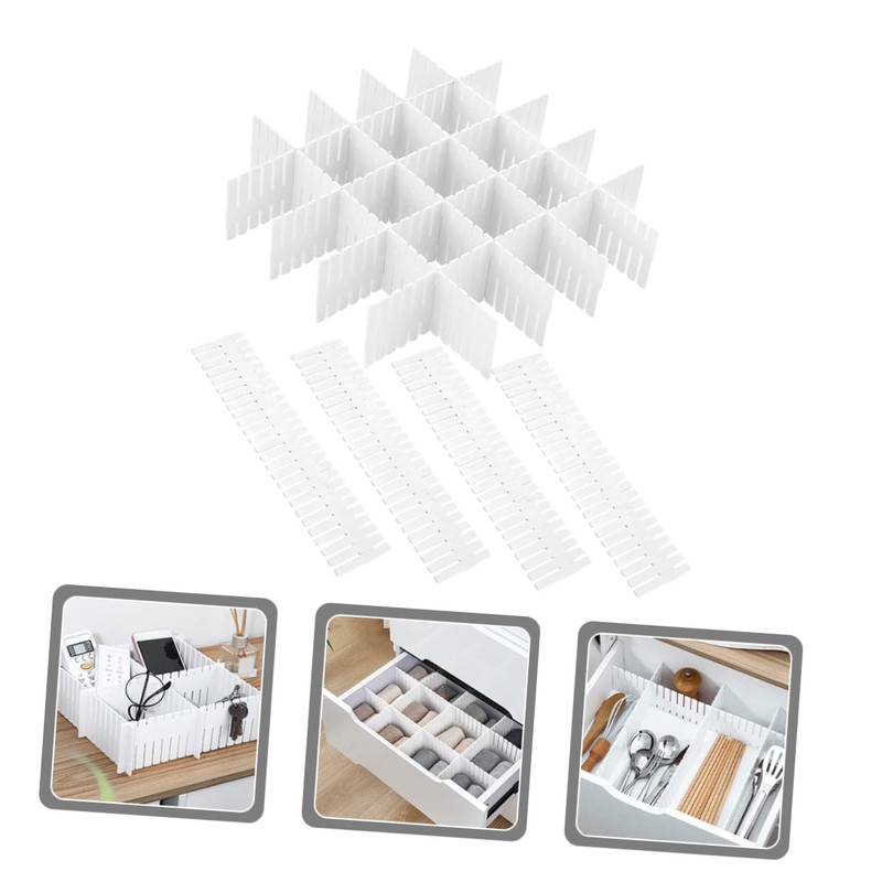 Operitacx Pack of 12 Drawer Dividers, Sock Separators, Made of