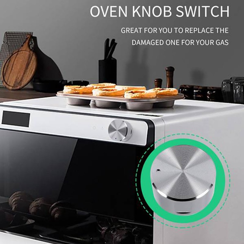 5 Pcs Metal Gas Stove Knobs 8mm Cooker Control Range