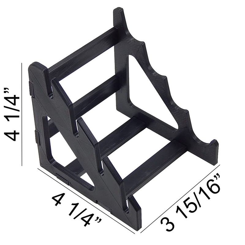 Black Knife Display Stand Rack Holder Organizer For 4 Fixed