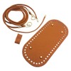 PU Leather Crochet Bag Base Oval Shaper Bottom Pads with