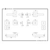Gavroche Black Door Handles Door Hardware Set for Doors Thin