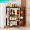 HapiRm Rolling Kitchen Microwave Cart - 4 Tier Microwave Table