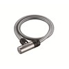 Bridgestone WL-AD3.B Allock Short Bicycle Key Wire Lock Silver Anti-Theft
