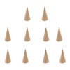 Lcvasvuz 10 Pcs Wooden Ring Display Stand Jewelry Holder Organiser