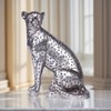 Cheetah Statue Home Decor Leopard Sculpture Resin Sitting Cheetah Figurine