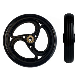 Wheels for Walker-6 Inch Walker Wheels Replacement -2 Pcs Charcoal,Universal Rubber Drive Rollator Replacement Parts, Drive Rollator Parts,Front Wheel Accessories,Safe Rolling for all Floors