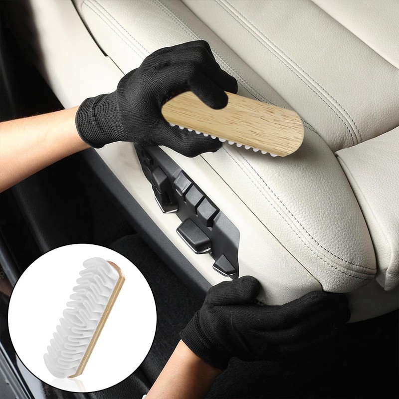 WELANE Suede Cleaning Shoe Brush, Nubuck Wood Brush for Jackets,