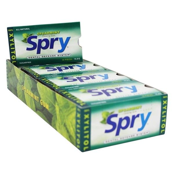SPRY Gumspearmint, 10 CT