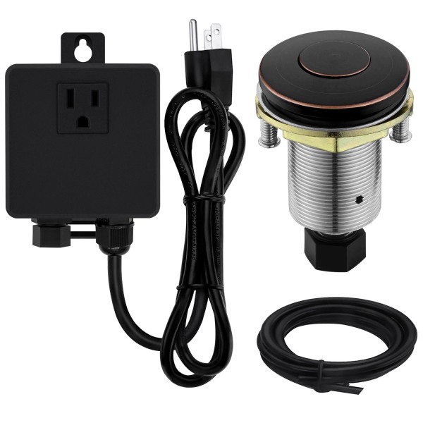 SINKINGDOM Garbage Disposal Sinktop Air Switch Kit With Stainless Steel