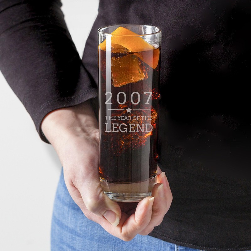 Engraved Coaster - "2007 Year of the Legend" Design -