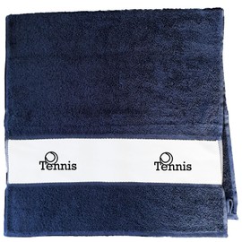 Huuraa Sports Towel Tennis Ball Gift 50 x 100 cm French Navy Cotton Tennis Gift Idea