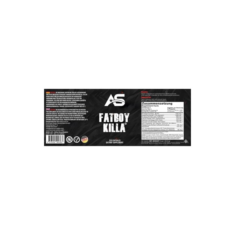 American Supps Premium Fatboy Killa [120 Capsules] - High Dose