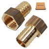 SKIR'CO 2 pieces female thread barb brass fitting 1/2 inch