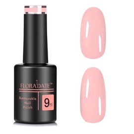 Esmalte de uñas de gel Soak-Off UV/LED Nude Pink de 0.3 fl oz, con leche de avena (X014), para manicura y uso en salón de belleza, regalos para mujere