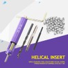 50pcs Stainless Steel Coiled Wire Helical Screw Thread Inserts Kit