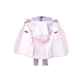 Emigre 40R Men's 100% Cotton Pink Striped Seersucker Suit