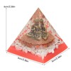 Crystal Pyramid Buddha Epoxy Energy Stone Handicraft for Household Decoration
