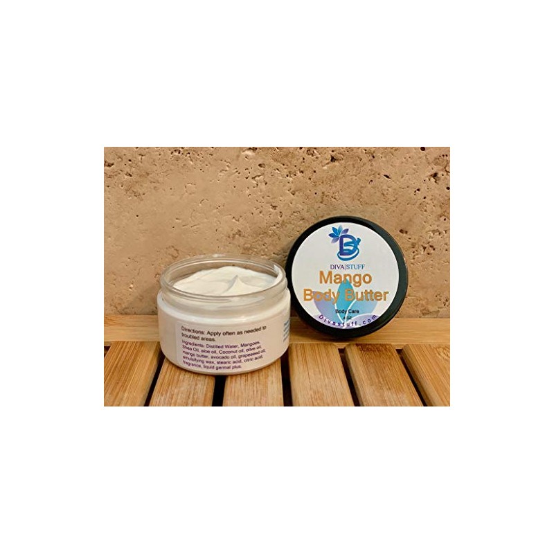 Mango Body Butter, with Fresh Mangos, By Diva Stuff, 4oz