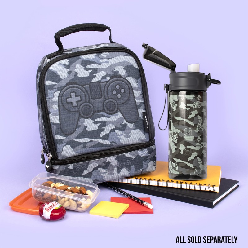 Fringoo - Double Decker Lunch Box - Gamer Camoflauge Design