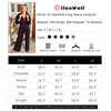 ELLENWELL Airy Essential Long Sleeve Wide Leg Jumpsuits Women Casual