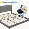 Avenco Queen Bed Frame, Upholstered Platform Bed Frame with Adjustable