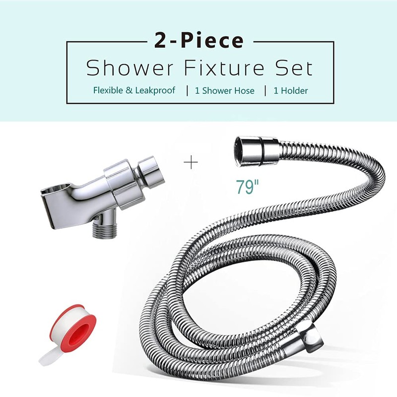 79 Inch Expandable Shower Hose Extra Long ，Bathing Toilet Cleaning,