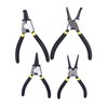 4Pcs Snap Ring Pliers Set Steel Circlip Pliers Kit with