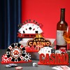 CroBlissful 6 Pcs Casino Theme Table Centerpieces Casino Night Party