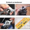 KEWAYO 8-Piece Metric Die Set, Carrying Steel Hand Screw Thread