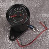 Qiilu Motorcycle Tachometer, Universal Motorcycle Backlight Tachometer, Tachometer, Aluminium Display
