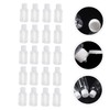 IWOWHERO 20pcs Portable Refillable Plastic Squeeze Bottles with Clamshell Caps