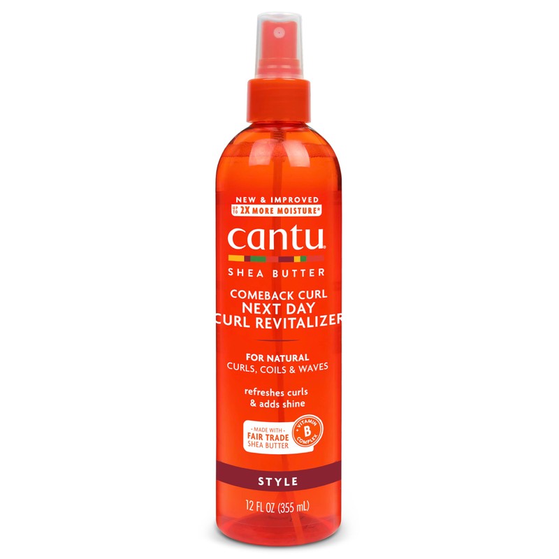 Cantu Comeback Curl Next Day Curl Revitalizer, 12 Fluid Ounce