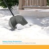 Suncast 24” Combo Snow Shovel Pusher with Galvanized Wear Strip,
